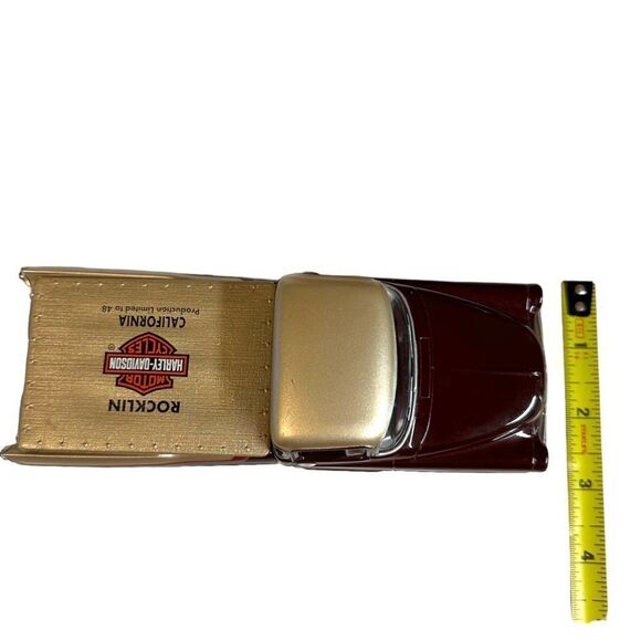 VTG ROCKLIN Harley Davidson Collectible Coin Bank 109 1957 Dodge NO KEY EUC! - Picture 13 of 14